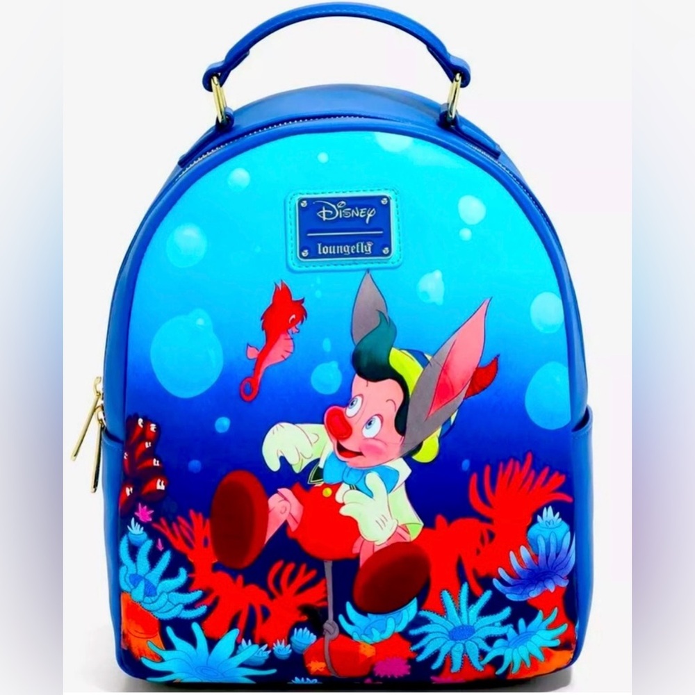 Disney Pinocchio Loungefly mini backpack & wallet set